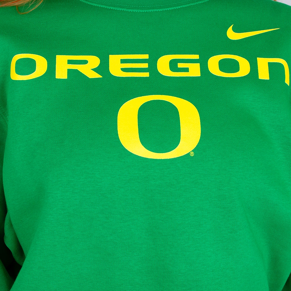 Oregon, Nike, Green, Pullover, Men, Club, Fleece, Sweatshirt, 914695